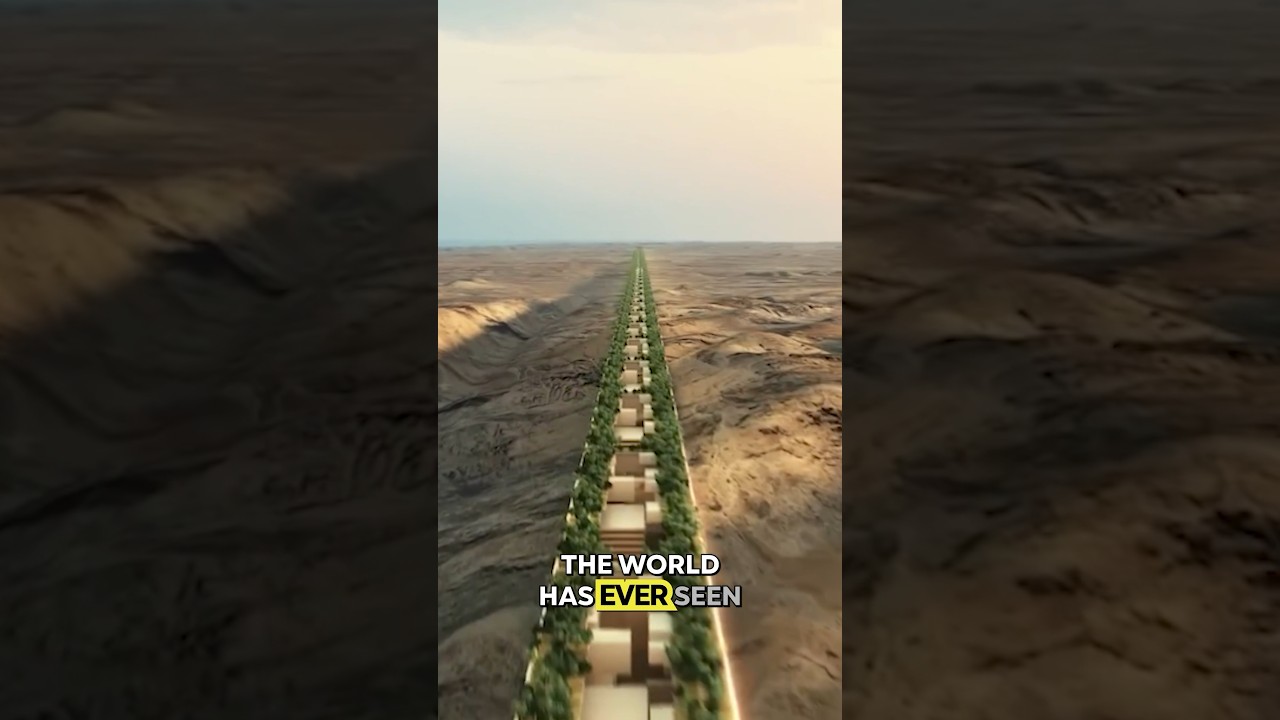 Saudi Arabia's $500B Mirror Line: The 170 km Desert Megastructure 🌟