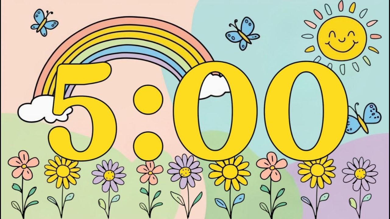 5-Minute Spring Timer with Relaxing Music 🌸