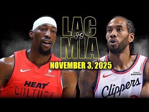 Los Angeles Clippers vs Miami Heat Full Game Highlights - November 3, 2025 | NBA Season