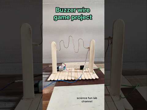 Buzzer wire game science exhibition project #shorts #scienceexperiment
