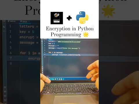 Encryption in Python Programming ๐#encryption#decryption #python #Programming #key #youtubeshorts