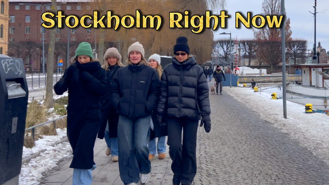 Stockholm Winter Walk in 4K ❄️