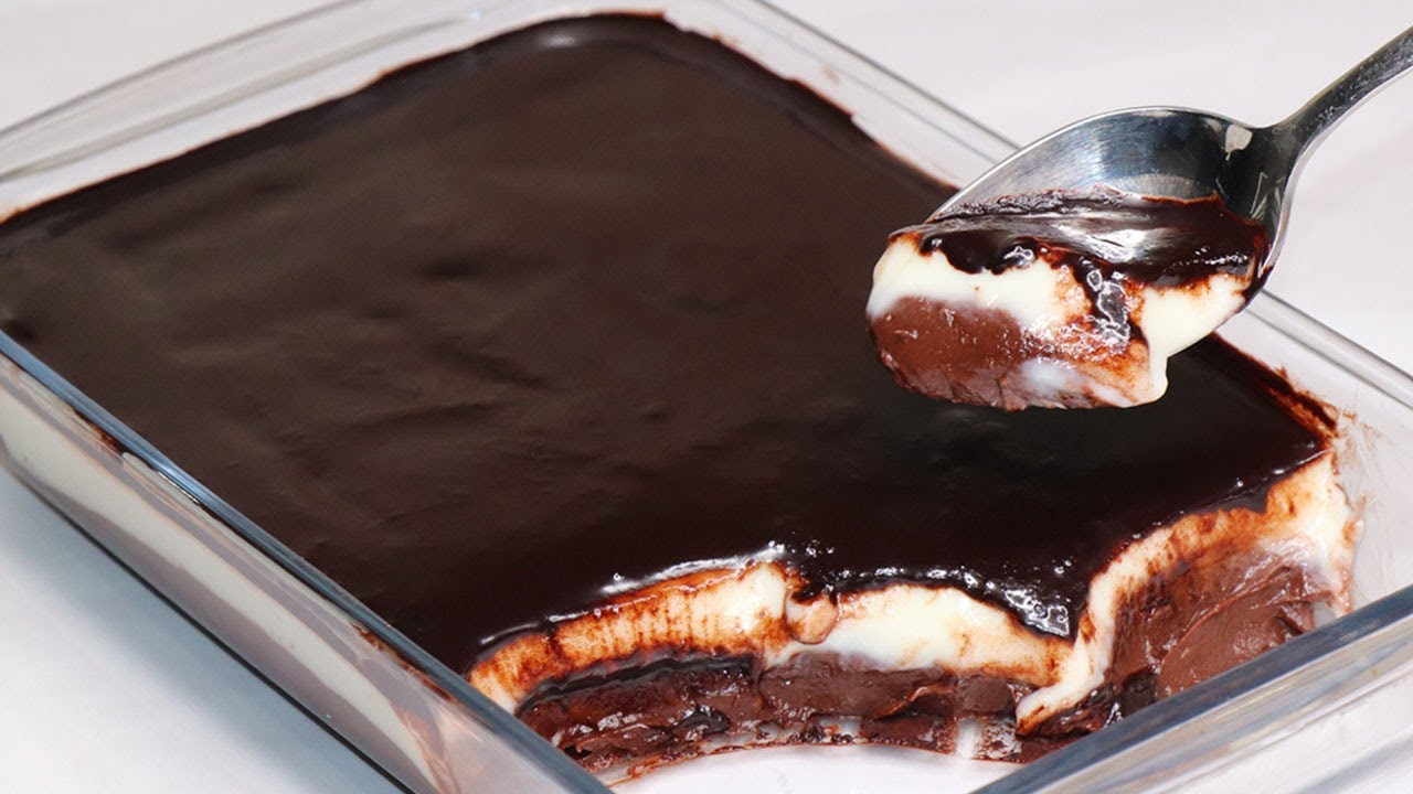 تحلية باردة بدون نشا أو بيض أو كريم شنتي