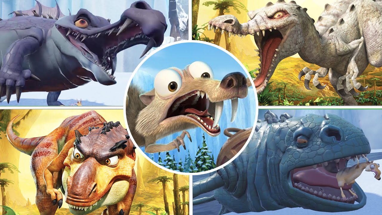 Ice Age Scrat & Dawn of Dinosaurs Bosses No Damage 🦴