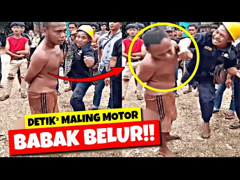 MALING APES!! MALING MOTOR GAGAL, DIKEPUNG LALU DAPAT BOGEM MENTAH WARGA!! KAPOKMU KAPAN?!