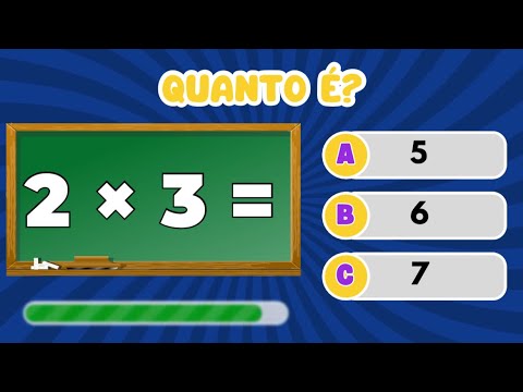QUIZ DE MULTIPLICAÇÃO: 20 perguntas para você responder!