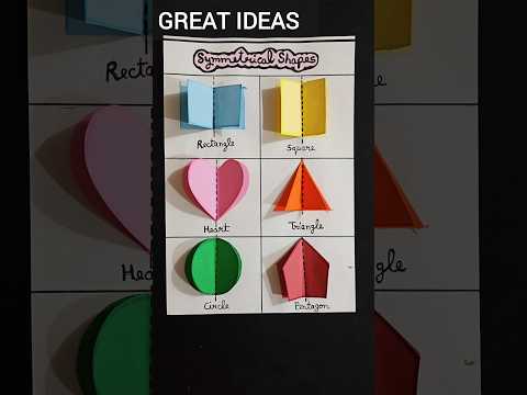 Symmetrical Shapes Project #symmetricalshapes #symmetry #mathstlmforprimaryschool