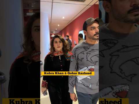 Kubra Khan & Gohar Rasheed at Nueplex 😻 #kubrakhan