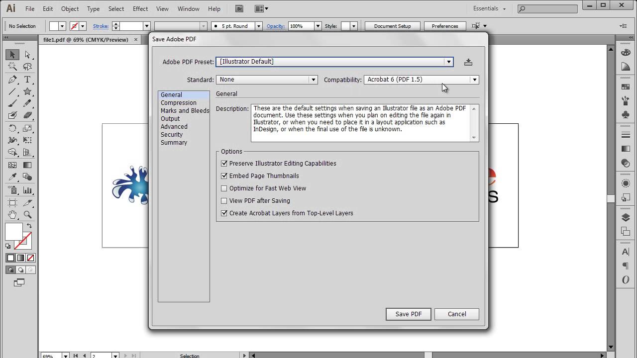 How to Save a File as PDF in Adobe Illustrator