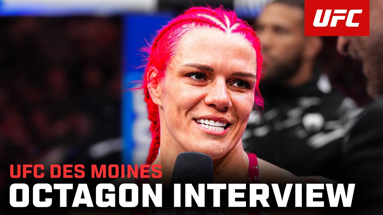 Gillian Robertson Octagon Interview | UFC Des Moines