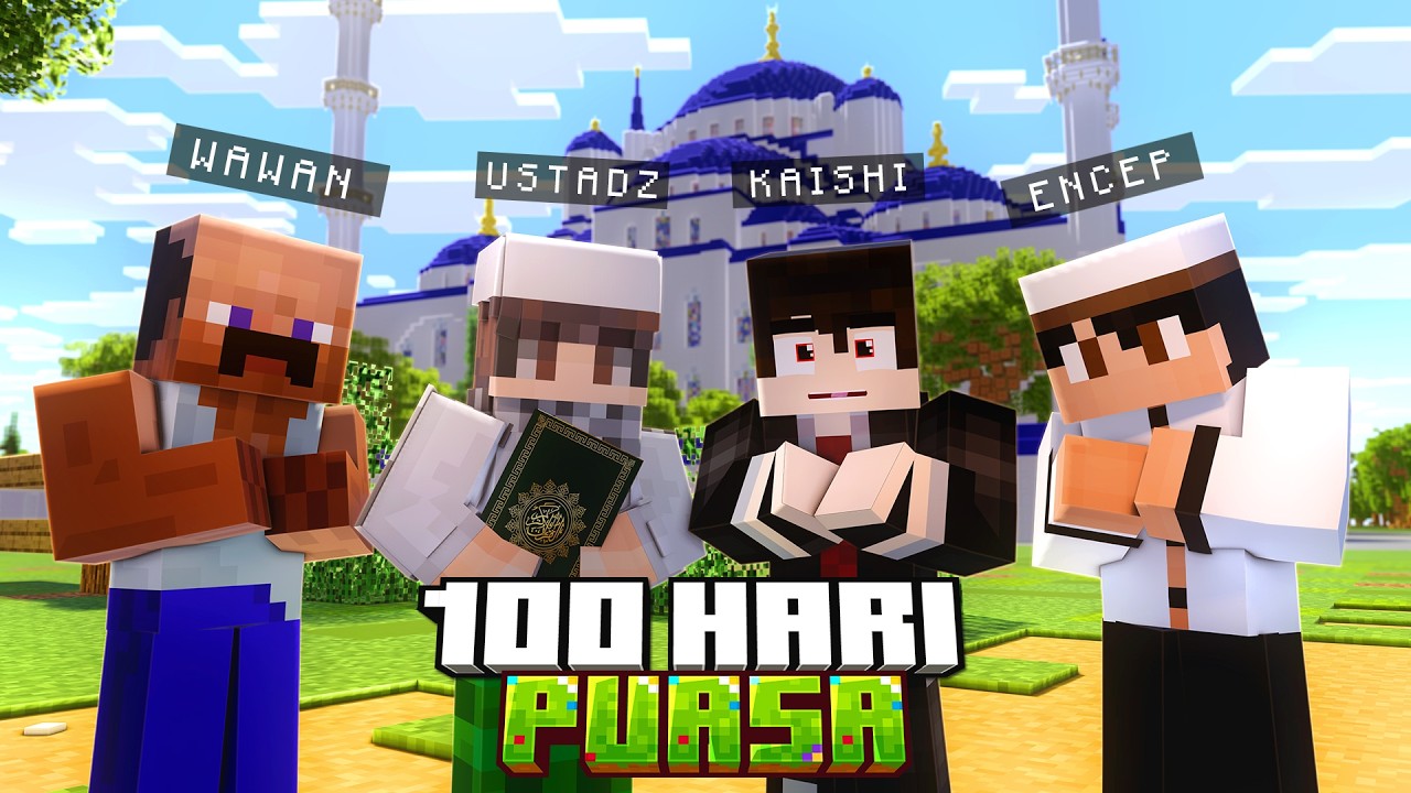 100 Hari Puasa di Minecraft 🌙