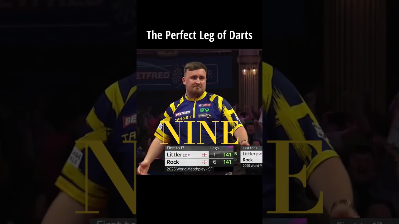 Luke Littler's Flawless Leg of Darts 🎯