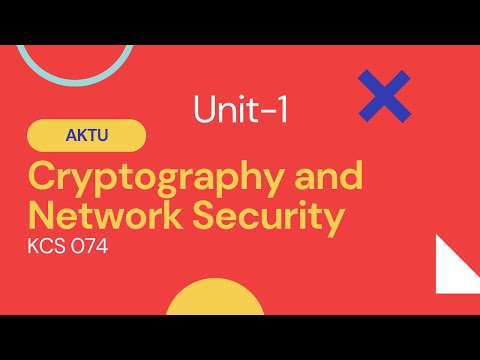 Block Cipher | Unit 1 | AKTU | KCS074 | Cryptography and Network Security | Part 8