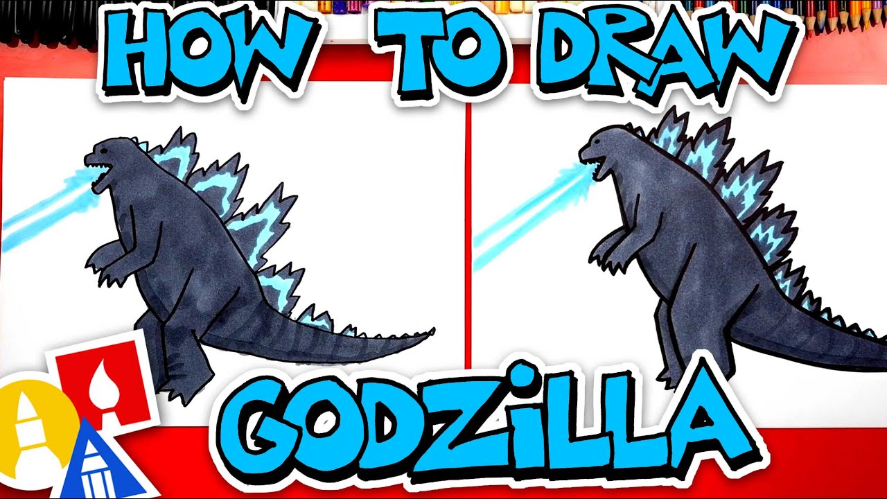 How to Draw a Simple Godzilla 🦖
