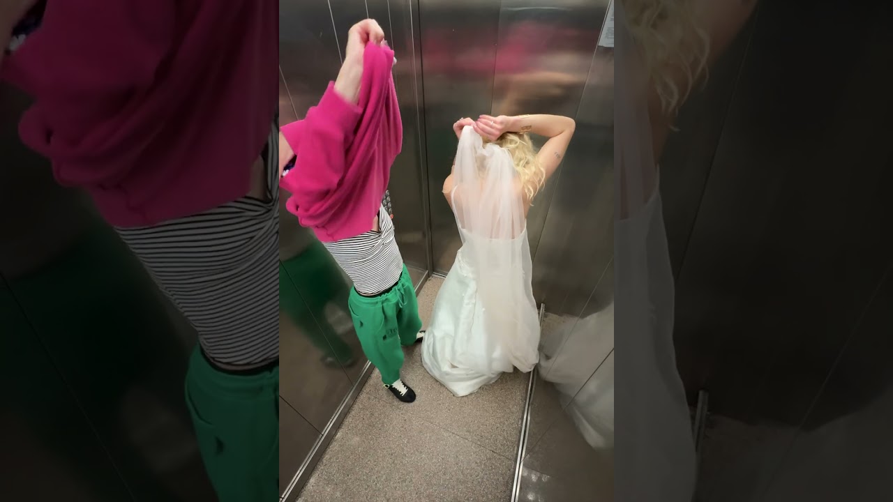 Bride’s Elevator Mishap Turns Into a Heartwarming Celebration 🎉