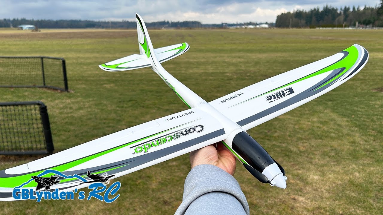 E-flite UMX Conscendo BNF RC Glider Maiden Flight Review ✈️