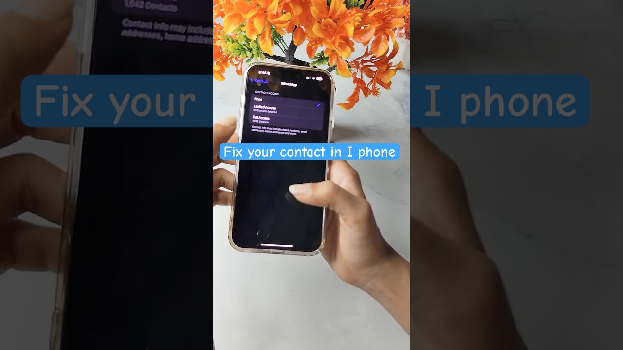 📱 How To Allow Access to WhatsApp Contacts on iPhone (Fix Contacts Not Showing) #shorts #viral