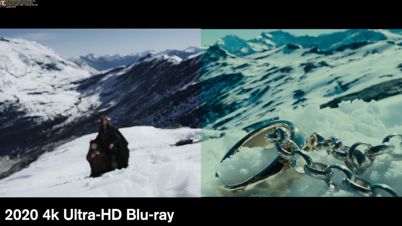 LOTR: Fellowship of the Ring - 4K/Blu-ray Comparison