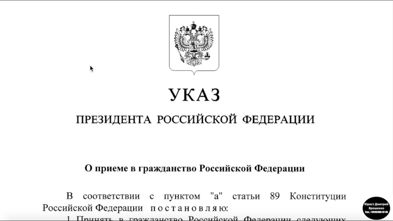 Указ Президента В. В. Путина № 452: Как получить гражданство РФ — советы миграционного юриста 🇷🇺