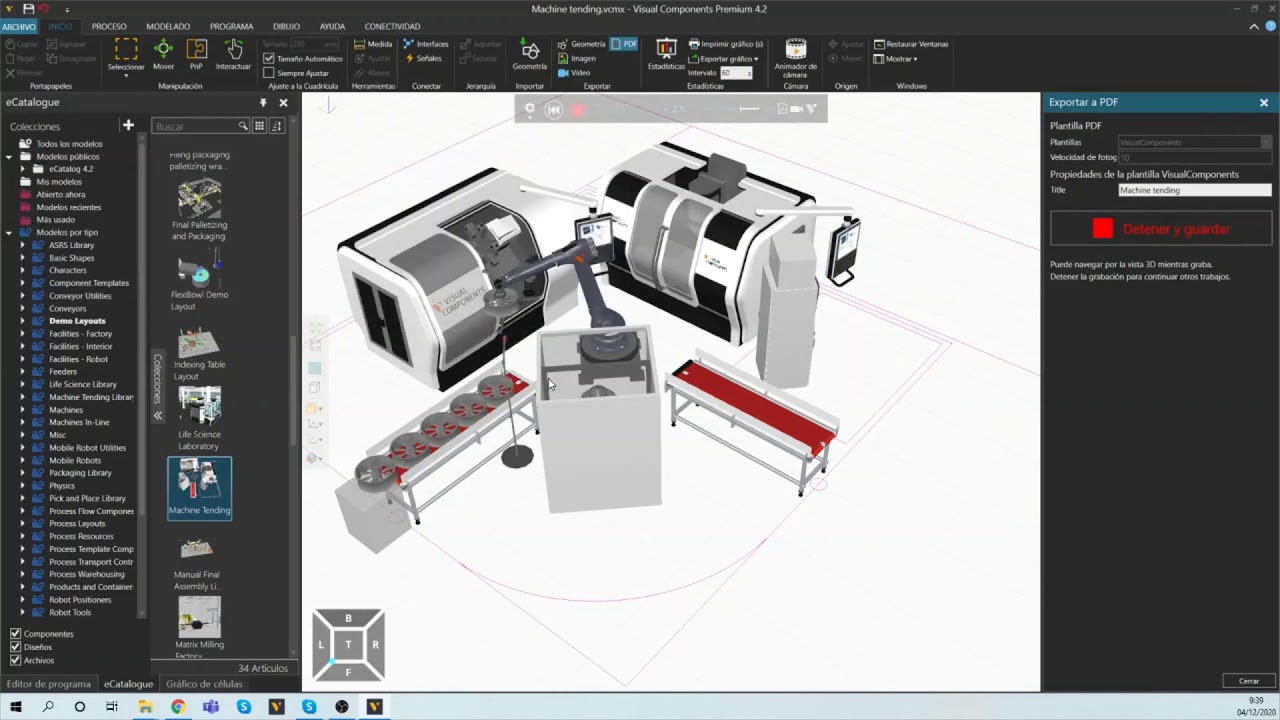 Guía para crear PDFs 3D a partir de modelos con Visual Components