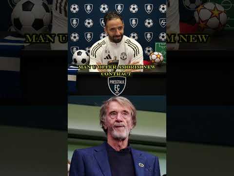 Ruben Amorim gets new contract offer at man united #rubenamorim #premierleague #interview