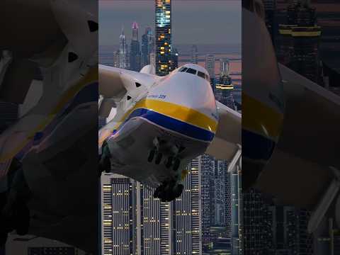 The largest aircraft in human history -Antonov An-225#aviation #airplane #flight