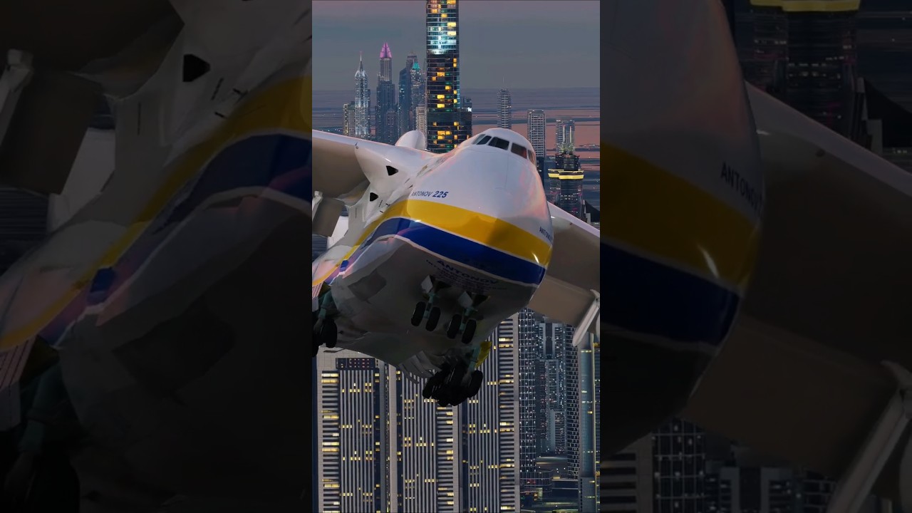 The largest aircraft in human history -Antonov An-225#aviation #airplane #flight