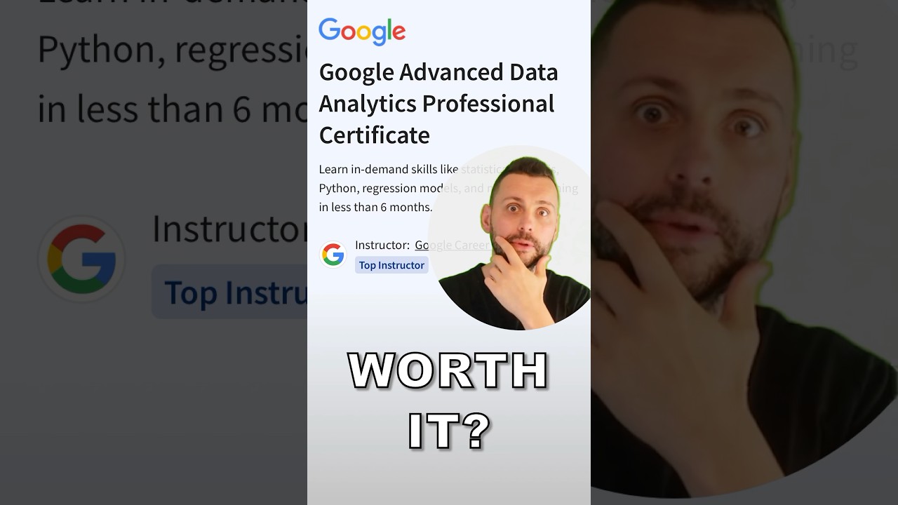 Is Google's Advanced Data Analytics Cert Worth It? 📊