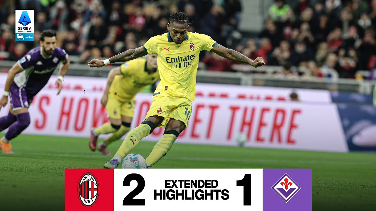Rafael Leão Shines in AC Milan's 2-1 Victory Over Fiorentina ⚽ | Serie A 2025/26 Highlights