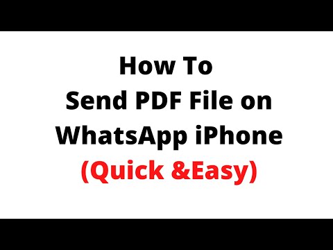 how to send pdf file on whatsapp iphone