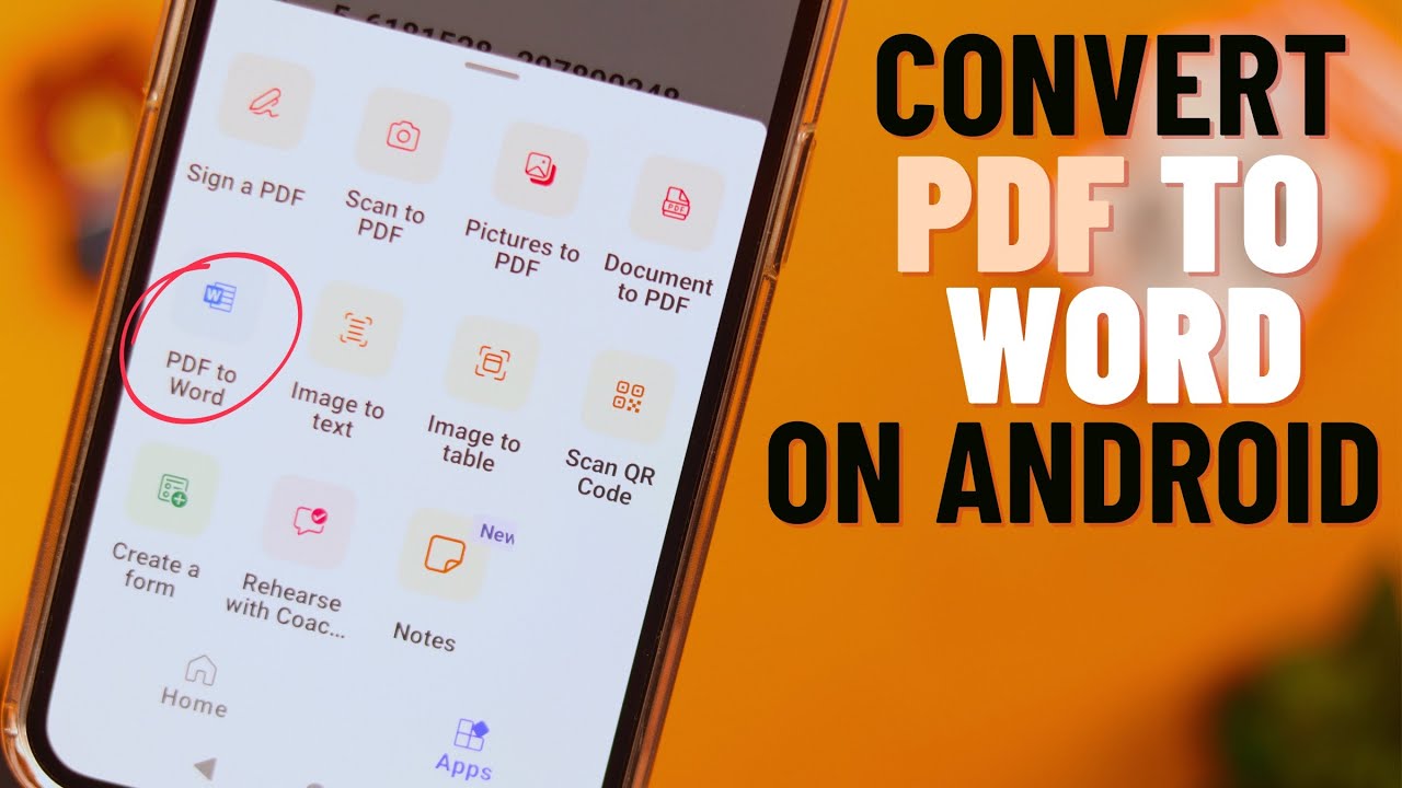 Convert PDF to Word on Android Easily 📱