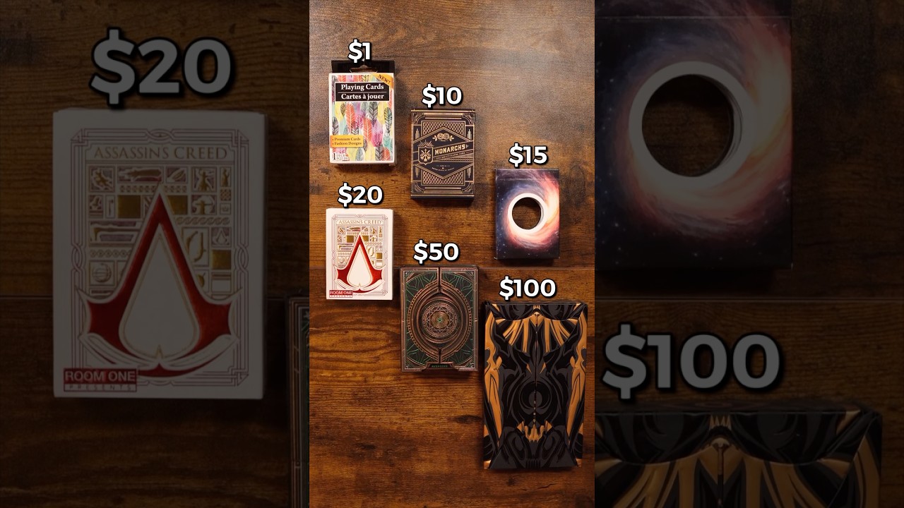 From $1 to $100 Playing Cards! 😳
