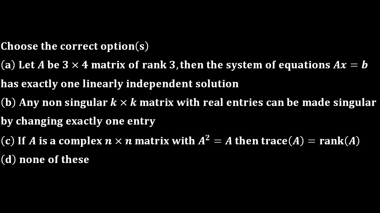 Understanding the Trace and Rank of Idempotent Matrices in Linear Algebra 🧮