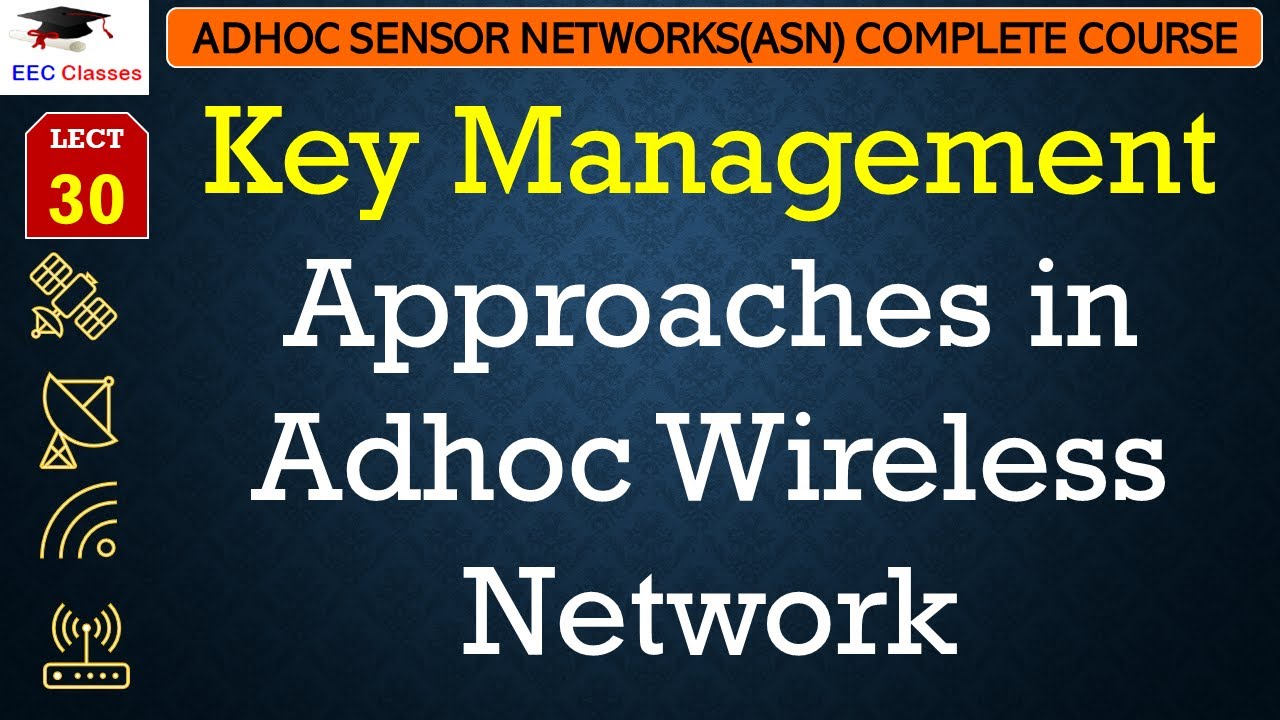 L30: Key Management Strategies in Adhoc Wireless Networks | Adhoc Sensor Network Lectures in Hindi