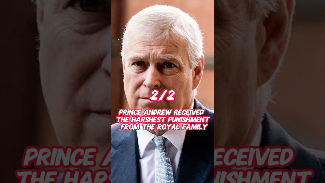 Prince Andrew Faces Severe Royal Disciplinary Action ⚠️