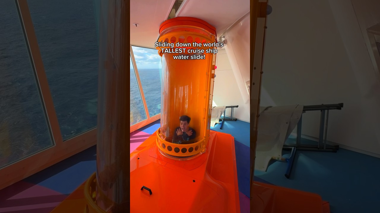 Experience the World's Tallest Cruise Ship Water Slide! 🌊 @RoyalCaribbean