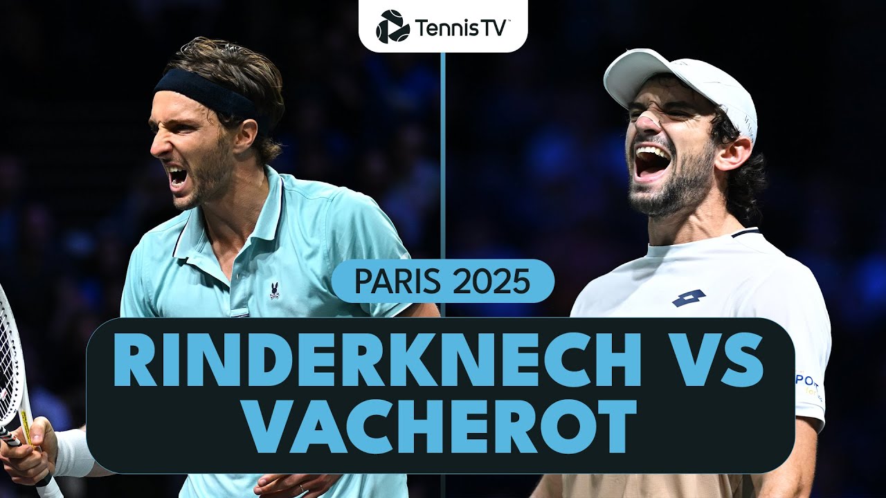 Epic Rematch! Rinderknech vs Vacherot in Paris 2025 Highlights 🎾