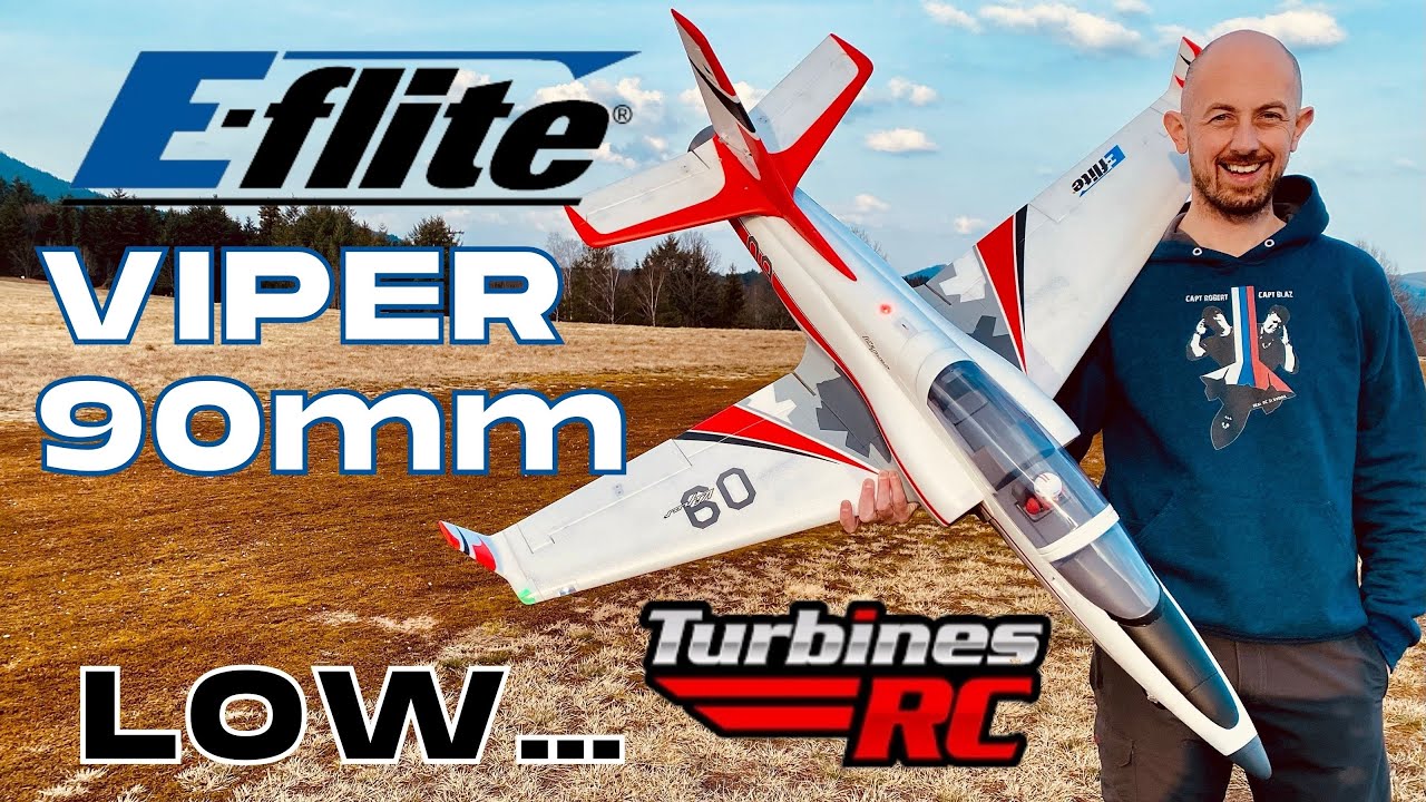E-flite Viper 90mm EDF Jet 🐍 | Fast Grass Flying & Aerobatics in 4K 60fps (English/Français)