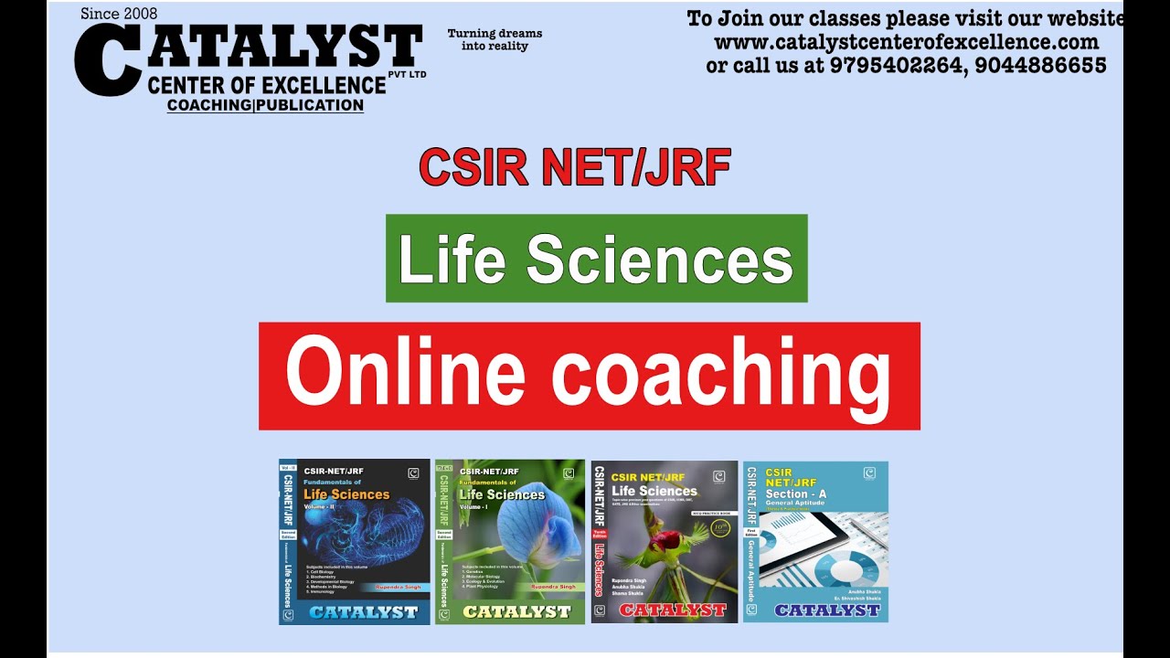 CSIR NET Life Sciences Online Coaching 📚