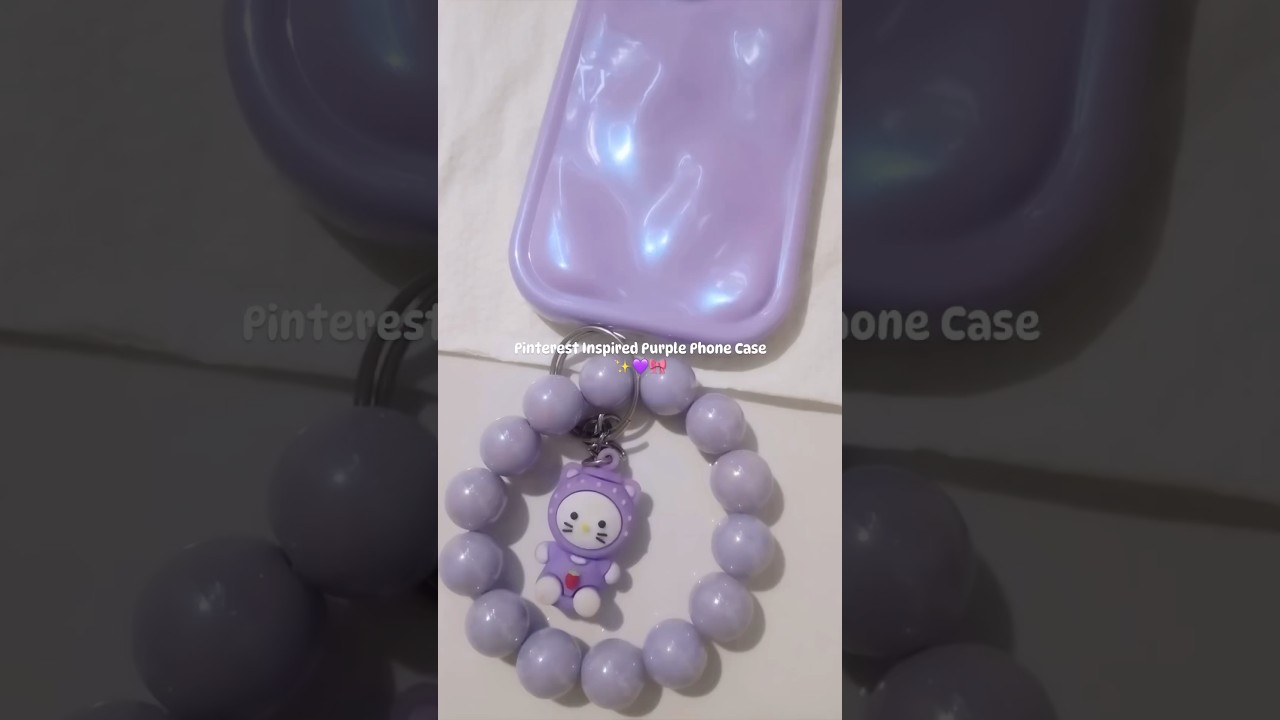 Purple iPhone Case with Hand Bracelet 💜