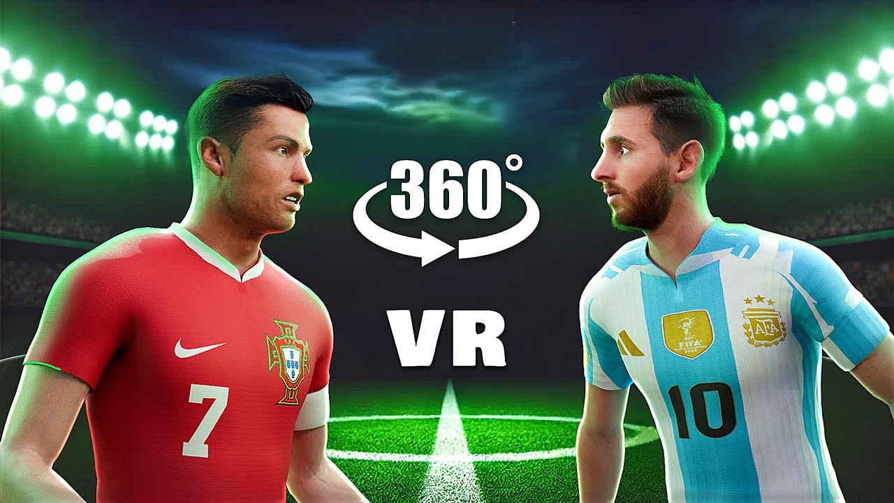 Ronaldo vs Messi in 360° VR Penalty Shootout ⚽