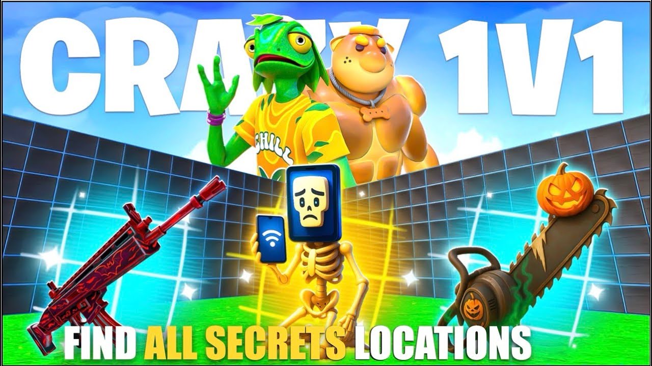 🔥 Epic 1v1 FFA Map with All Guns & Rides! | Fortnite Creative Secrets Part 33