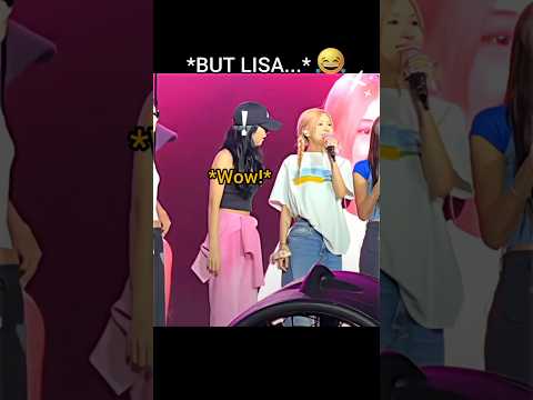black pink team lisa say show me plz baby but when 🤣 #lisa #rose #jisoo #blackpink #kpop #shorts