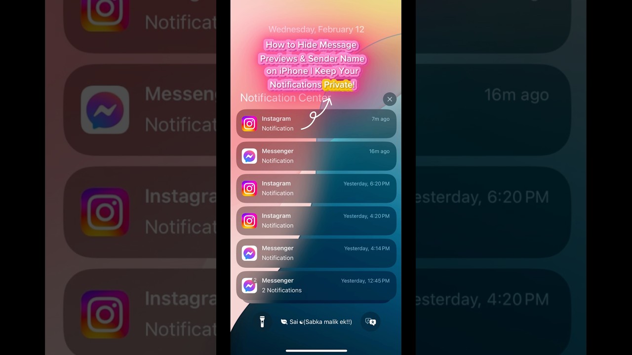 Hide Message Previews and Sender Names on iPhone for Privacy