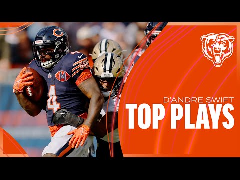 D'Andre Swift's best plays from 138-yard game vs. Saints | Week 7 | Chicago Bears