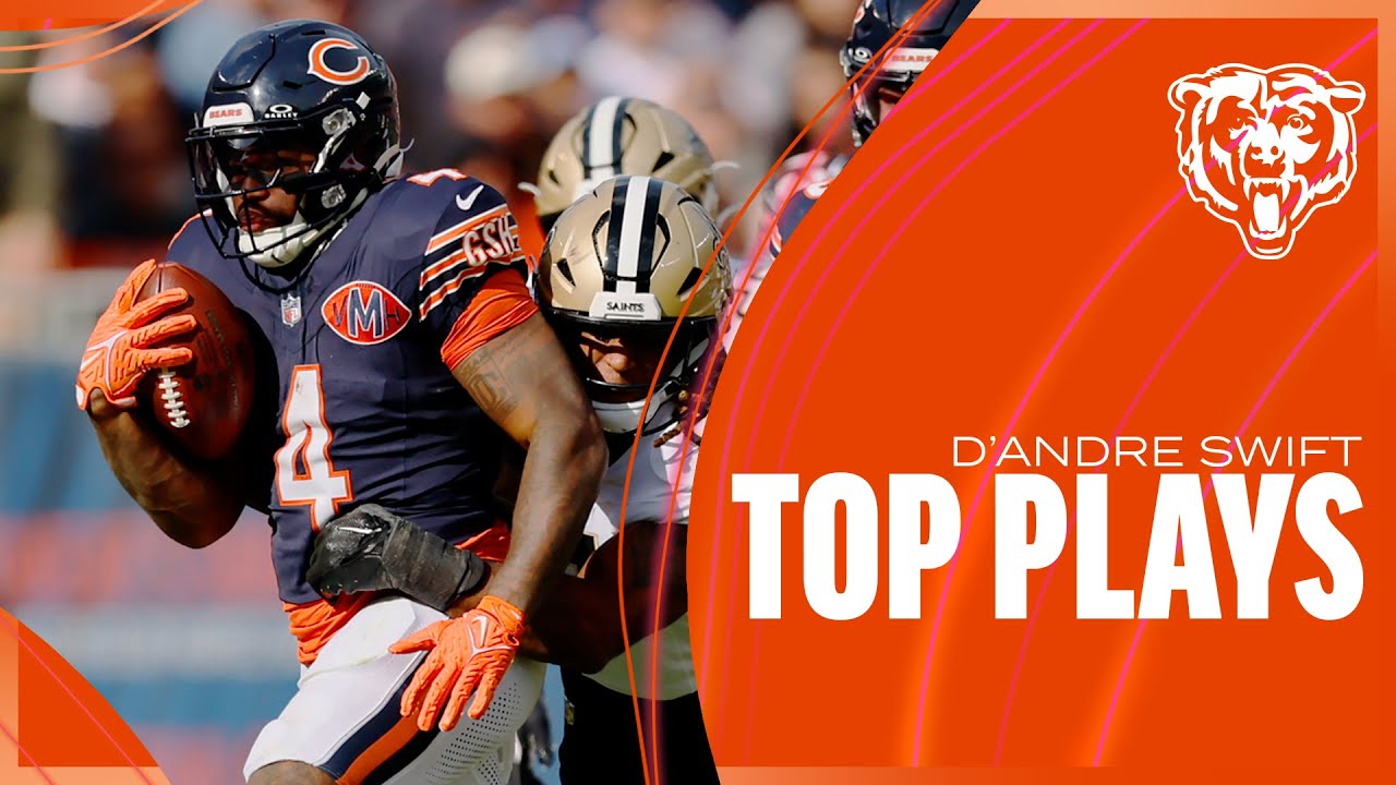 D'Andre Swift's Top Plays | 138-Yard Performance vs. Saints | Week 7 Highlights 🏈