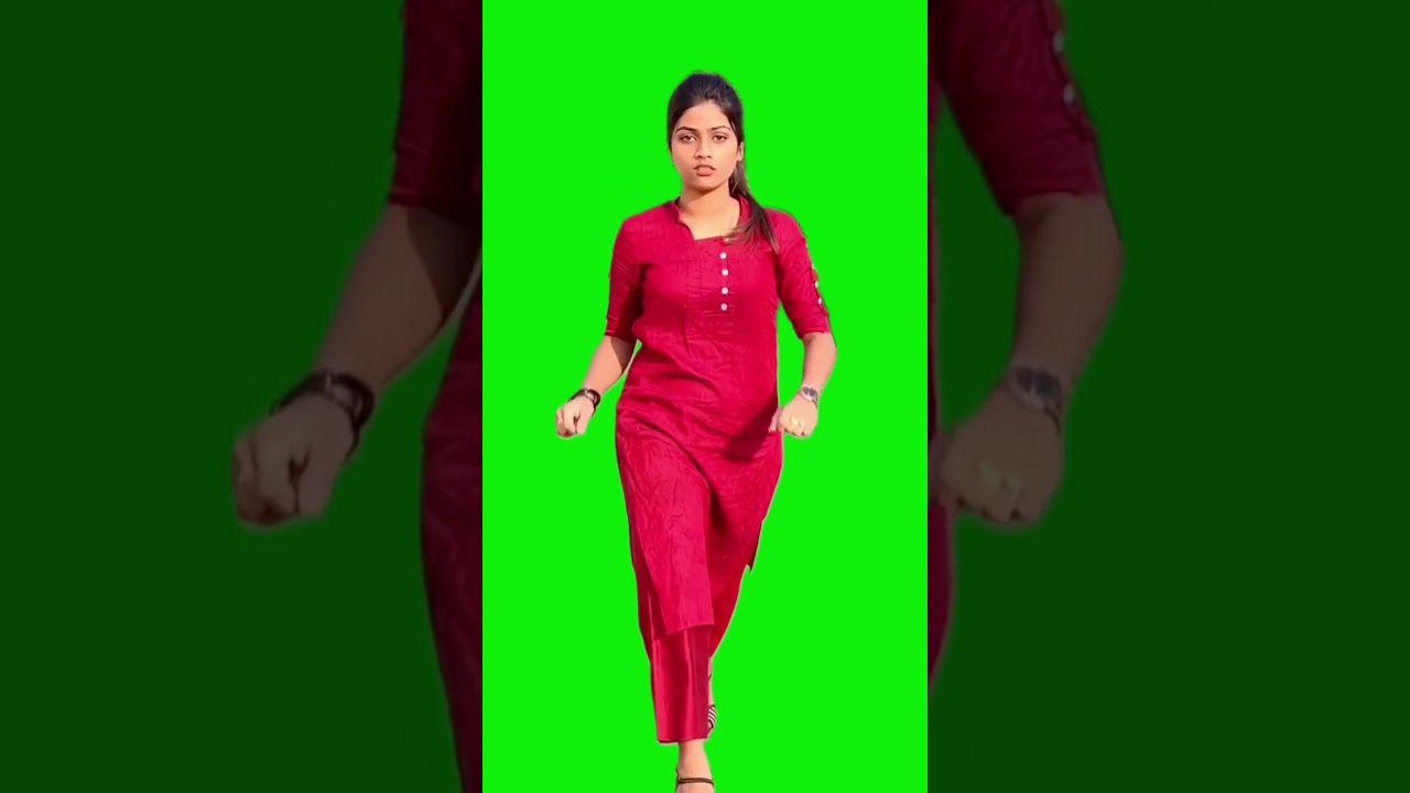 Green Screen Girl Shorts π₯