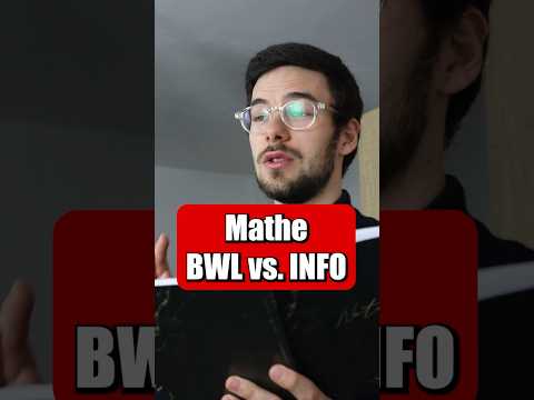 Mathe: BWL vs. Informatik