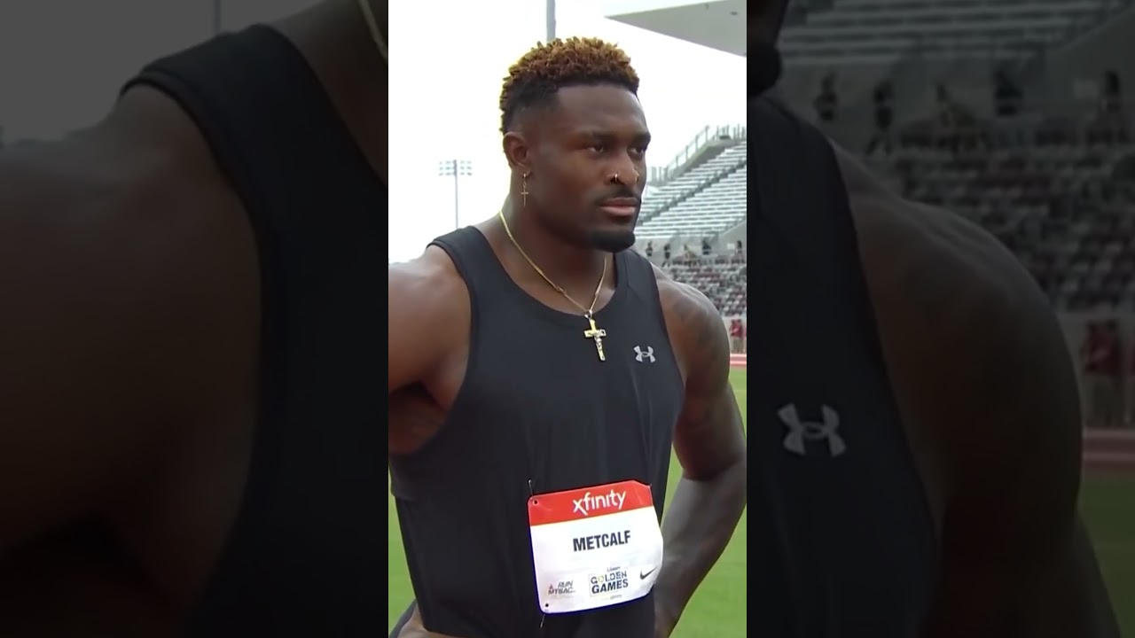 DK Metcalf's Speed Compared to Pro Sprinters 🏃‍♂️