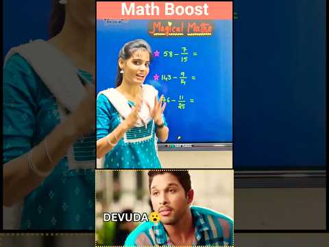 Magical Maths Tricks | Easy Fractions Simplified | Boost Your Math Speed Instantly 🔥 #yt #youtube